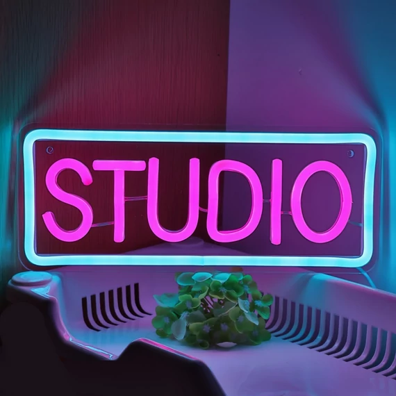 LED Neon Dekor - Studio - 30x12cm